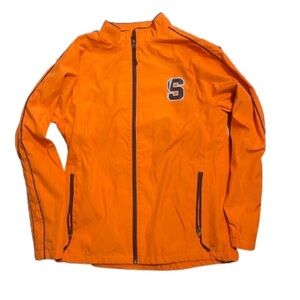 Orange Zip-Up Jacket with Syracuse logo